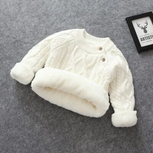 Cartoon Wool Pullover Sweater - Warm Toddler Children Cardigan Outerwear Coats - Picture 1 of 13