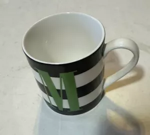 Tazza caffè Kate Spade New York Lenox ceramica iniziale 'M' 12 oz. - Foto 1 di 3