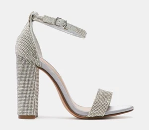 Steve Madden Carson Strass Heels Six 10 Glam Plateau Block Taylor Swift - Bild 1 von 10