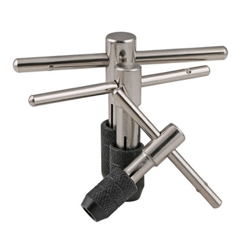3 pcs T-Handle Tap Holder Wrench Set Tap Cap 1-1/16" to 5/32" to 1/4" to 1/2" - Image 1 of 1