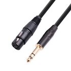 Xlr Female To 1/4 6.35Mm Cable Gold-Plated Plug Xlr To Trs Cable Pvc Line