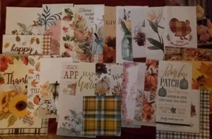 Set Of 29 Napkins. Thanksgiving.  Autumn.  Floral. Decopage.  Decor. - Picture 1 of 11
