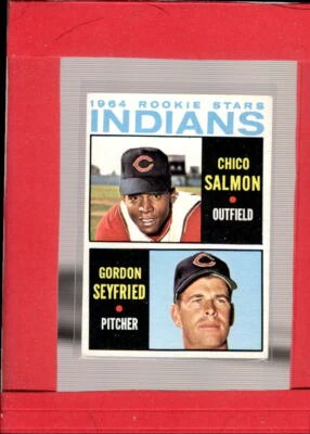 1964 Topps #499 Chico Salmon/Gordon Seyfried EX+ Excellent+ RC Rookie I ID:58761 - Image 1 of 2