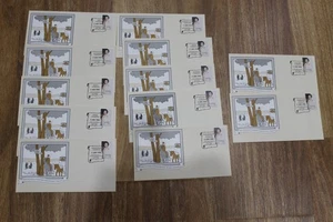 QEII 1982 150 ANIVERSARIO DEL SERVICIO POSTAL DEL GOBIERNO EN TASMANIA JUEGO DE 12 CUBIERTAS - Imagen 1 de 1