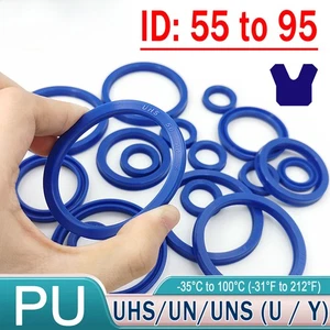 2 Stück 55-95mm PU Stangendichtung Hydraulik U-Tasse UN-Typ für Hydraulikkolbenzylinder - Bild 1 von 189