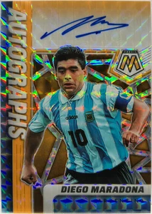 Diego Maradona 19/25 Autograph Orange Mosaic Road To Qatar 2022 - Picture 1 of 2