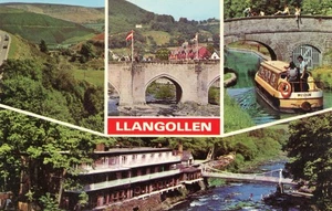Monumentos de Llangollen, Gales, UNP, EN MUY BUENA CONDICIÓN -- POSTAL - Imagen 1 de 2