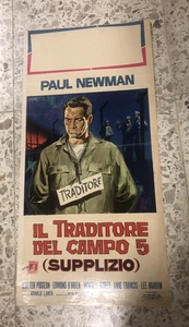 Locandina Cinema Originale Il Traditore Del Campo 5 Supplizio Paul  Newman - Foto 1 di 1