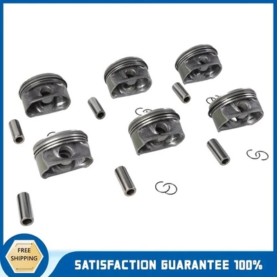 6x Piston & Ring 92.9mm For Mercedes-Benz CLK350 C350 E350 S350 GLK350 3.5 M272 - Изображение 1 из 4