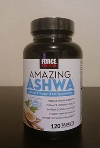 Force Factor Amazing Ashwa Tablets Ashwagandha Supplement for Stress & Anxiety - Picture 1 of 2