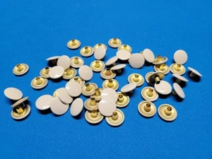 Standard Ring Snaps (Cap only) Ivory 15 MM 24-2 - Picture 1 of 3