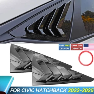 Persiana ventana lateral trasera panel cuarto panel negro brillante Civic Hatchback 2022-2025 - Imagen 1 de 7