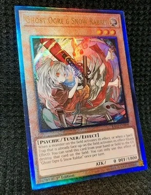 Ghost Ogre Snow Rabbit (Alternate Art)(RA02 - EN015) * PRISMATIC ULTIMATE RARE* - Image 1 of 3