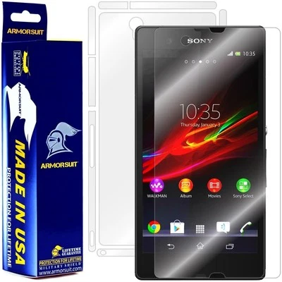 Protector de pantalla para teléfono ArmorSuit MilitaryShield Sony Xperia Z + Recubrimiento de cuerpo completo Foto 1 de 4