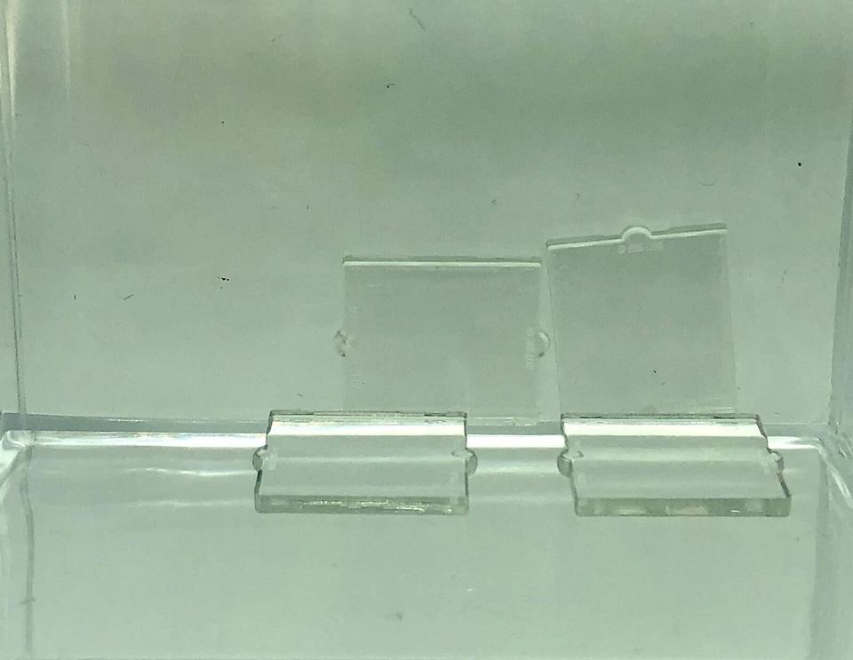Lego Parts x (4) Ct ~ Trans-Clear Glass for Window 1 x 2 x 2 Flat Front ~ 60601 - Image 1 of 1