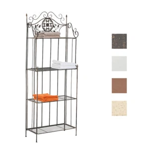 Estantería de Hierro Plegable Flora 4 Baldas Multiusos 175 cm de Altura Rústica - Imagen 1 de 5