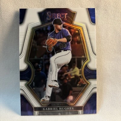 2023 Panini Select - Premier Level White Prizm #159 Gabriel Hughes /149 (RC) - Image 1 of 3