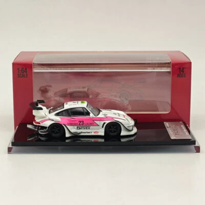 SW 1/64 RWB 993 Rauh-Welt модифицированный розовый #23 короткое крыло литая модель автомобиля ограниченного - Изображение 1 из 4