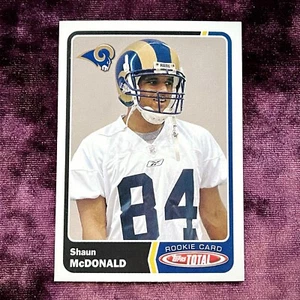 Shaun McDonald 2003 Topps Total RC MINT Rams Rookie Jersey ASU Arizona State Sun - Picture 1 of 2