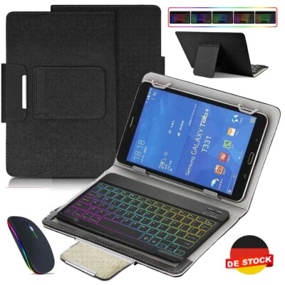 QWERTZ Tastatur Tasche Hülle Maus Für Lenovo Tab M10 HD FHD Plus P10 P11 PRO E10 - Bild 1 von 4