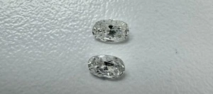 Paar Diamanten | Form - Oval | Größe je 0,19ct | FARBE F-G | KLARHEIT VS-SI - Bild 1 von 5