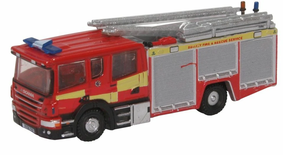 Oxford Diecast NSFE007 N Gauge Scania Pump Ladder Surrey Fire & Rescue - Image 1 of 1