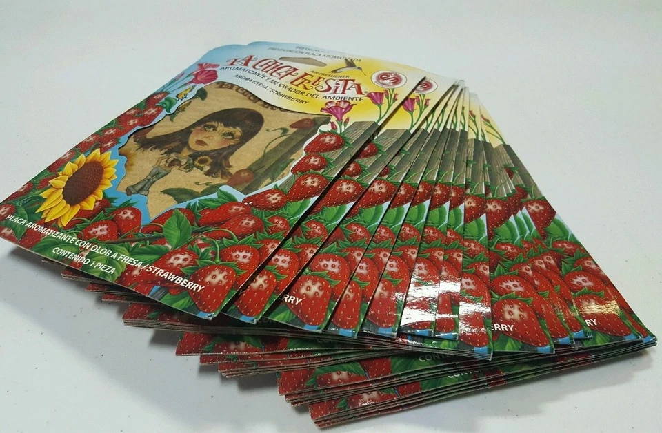 EIVY"S DE MEXICO 10 Pack La Chica Fresita 🇲🇽 Air Freshener - Strawberry, OEM