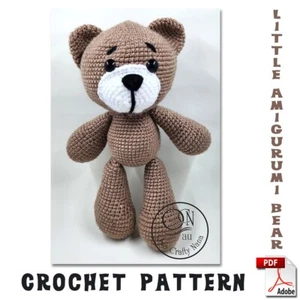 DIGITAL PDF Little amigurumi bear Crochet PATTERN - Picture 1 of 1
