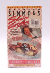 NEW VHS Richard Simmons Slim Cooking Crepes Slimettes 1993 SEALED Video Cookboo - Picture 1 of 6