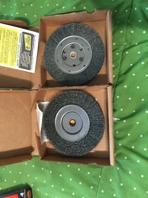 Cepillo de alambre Milwaukee 6" x2 6000 RPM NOS hecho en EE. UU. Foto 1 de 2