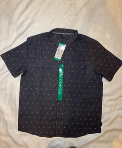 New! Voyager Men's Button Down Shirt Sleeve Gray Shirt Sz XL Free Shipping! - Picture 1 of 2