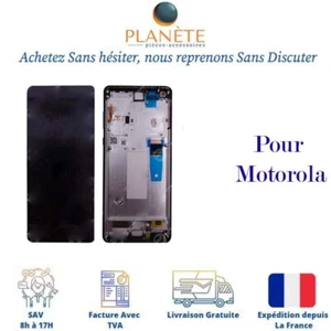 Original Ecran LCD Complet Gris Sur Châssis Pour Motorola Moto Edge Plus (XT2061 - Photo 1 sur 1