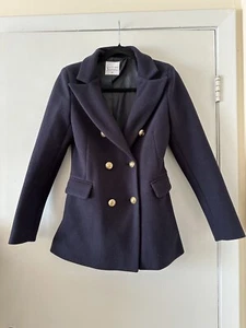 Gumzzi Korean Womens S Slim Fit Wool Blend Coat Double Breasted warm jacket - Picture 1 of 8