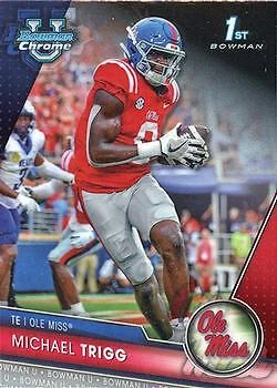Michael Trigg 2023 Bowman Chrome Football - 1st #128 - Ole Miss Rebels - Image 1 of 2