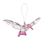 Ganz Crystal Expressions Acrylic Hummingbird Ornament 5' Clear w/PINK Tail