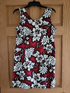 Geblümtes Hawaii Kleid von Jade Fashions Gr. LARGE ROT FLORAL - Bild 1 von 12