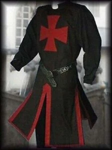 Knights Templar Tunic Medieval Surcoat Men Cosplay Reenactment LARP - Picture 1 of 3