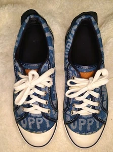 VINTAGE COACH BARRETT POPPY Women's Sneakers Blue A1064 SIZE 10B in EUC - Picture 1 of 8