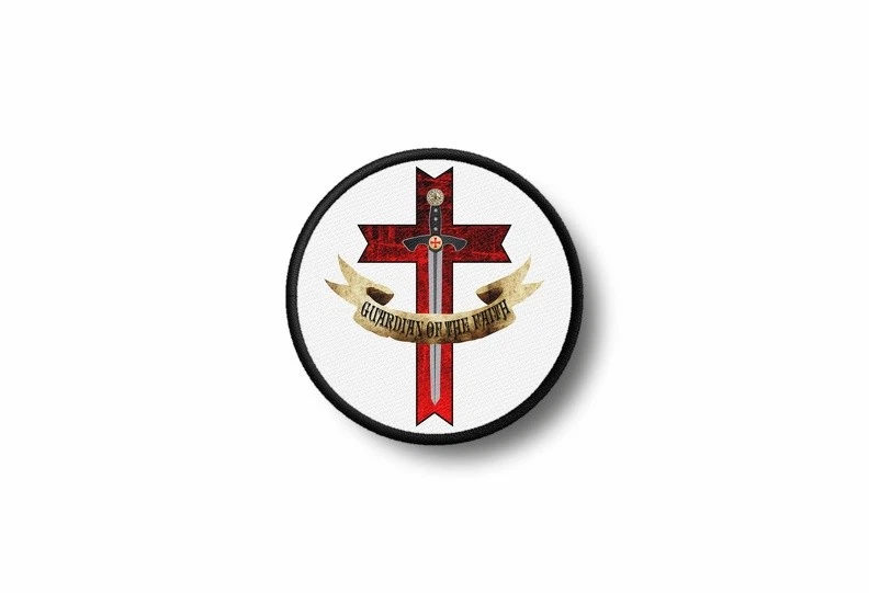 Patch badge embroidered printed morale flag knights templar cross tactical r4 - Image 1 of 1