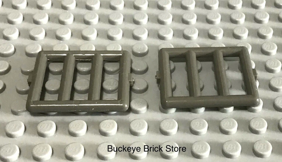 Lego Pair Bar 1x4x3 Classic Dark Gray Windows Jail - Image 1 of 1