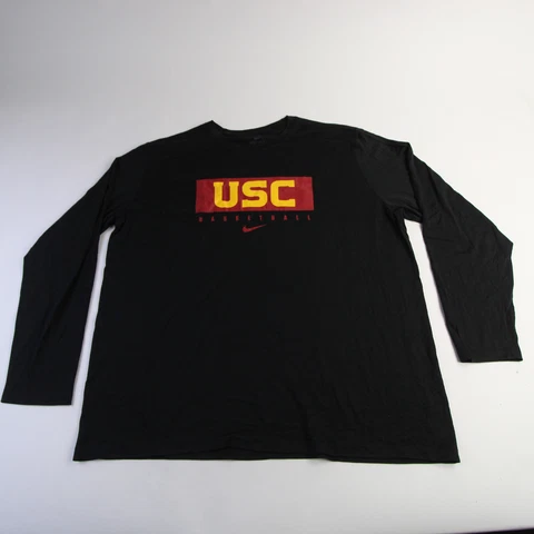 USC Trojans Nike Dri-Fit Long Sleeve Shirt Men's Black New Cover