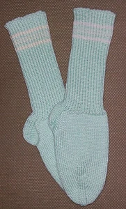 NEW Warm and Soft Hand Knit Socks (8.5 inches length) - Picture 1 of 1