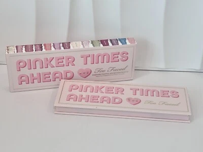 TOO FACED PINKER TIMES AHEAD EYESHADOW PALETTE POSITIVELY PLAYFUL  14 Colors - Image 1 of 4