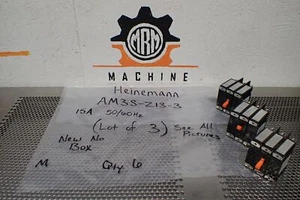 Heinemann AM3S-Z13-3 15A 50/60Hz Circuit Breakers 3 Pole New No Box (Lot of 3) - Picture 1 of 10