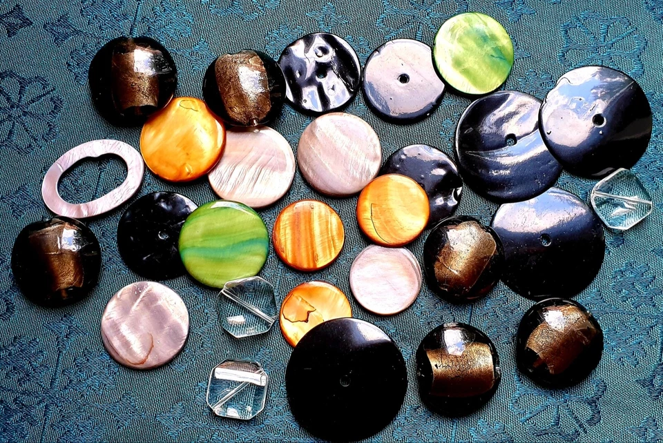 Bastlerschmuck / Perlmutt / Set / Perlen - Bild 1 von 4