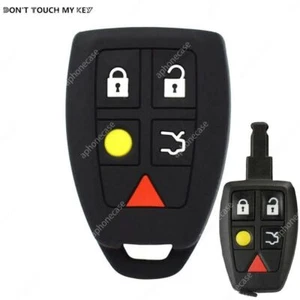 Remote Key Fob Case For Volvo S40 2004 - 2007 Silicone Key Protector Case Cover - Picture 1 of 14