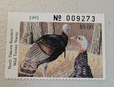 USA DUCK STAMP 1990, 1991,  6 STAMPS LOT UNDER FACE VALUE (Z) - Image 1 of 4