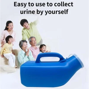 Portable Mens Car Urinal Urine Bottle Toilets Camping Travel 2000ml For Male UK1 - Picture 1 of 16