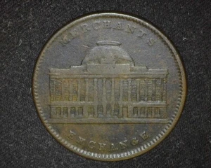 MERCHANT'S EXCHANGE 1837 HARD TIMES TOKEN HT294 ~FCS-432 - Picture 1 of 2
