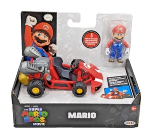 Nintendo Super Mario Bros Pull Back Toy Racer Kart Mario Figur 2023 Jakks 🆕 - Bild 1 von 5